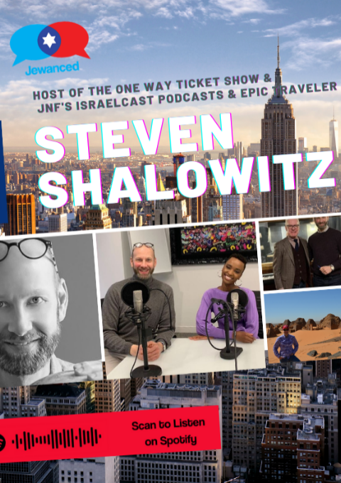 Episode #33 – Steven Shalowitz, host of The One Way Ticket Show & IsraelCast podcasts & real-life explorer
